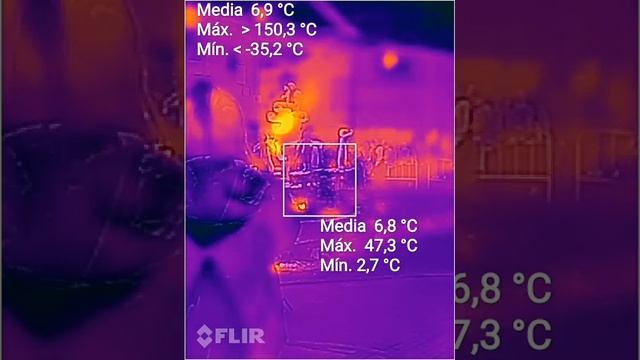 Falla burning, recorded with a thermal camera part1 смотреть онлайн