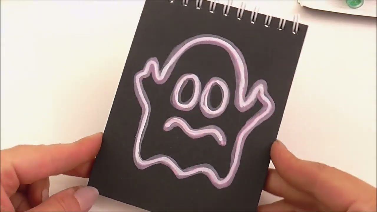 Neon technique with Acrylic Markers! #drawing смотреть онлайн
