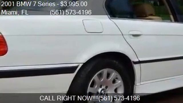 2001 BMW 7 Series 740iL 4dr Sedan for sale in Miami, FL 3301 смотреть онлайн