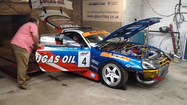 Lucas Oil drift supra at Gsport Cars