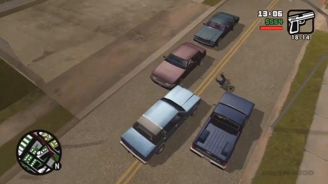 GTA San Andreas [Remastered] Mission #4 - Cleaning The Hood [HD] No Cutscenes смотреть онлайн