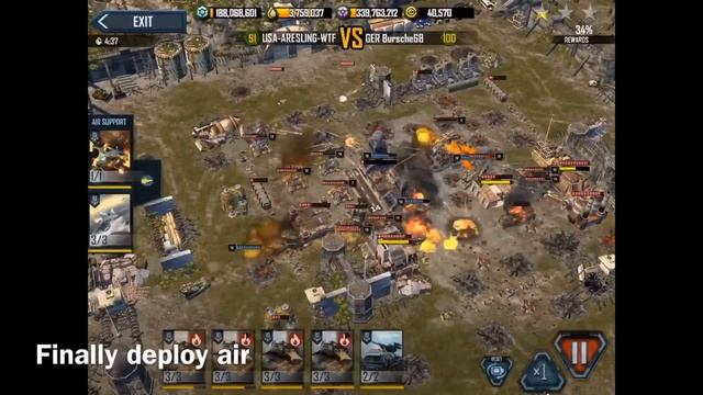 War Commander Rogue Assault lvl 100 base using N-S-E-W Attack method W/Crusader, Titanus & Griffin смотреть онлайн
