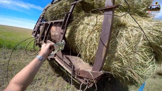 40-д. 2016 "Перевозим сено с поля. Сломали МТЗ 1221. смотреть онлайн