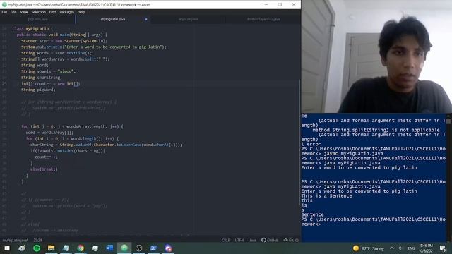 Pig latin part 2: using arrays to translate a sentence смотреть онлайн