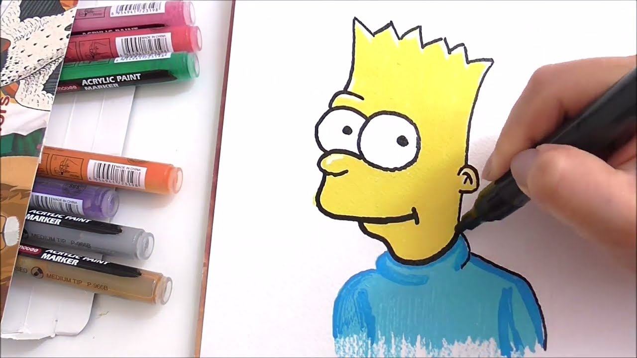 How to DRAW SIMPSON easy смотреть онлайн