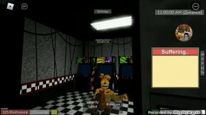 Смерть Уильяма Афтона в костюме Спрингбонни в роблоксе.