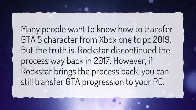 Can you still transfer GTA 5 from ps4 to PC 2019? смотреть онлайн