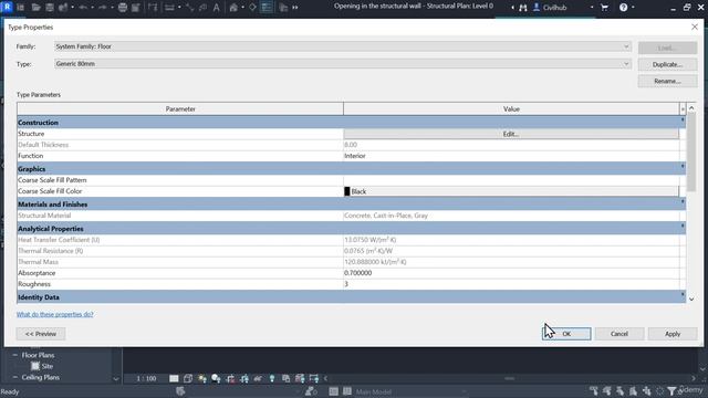 1.12. Placing the structural floor at level 0 смотреть онлайн