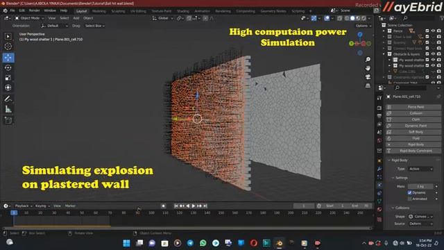 blender viewport explosion simulation & animation | ayEbrid смотреть онлайн
