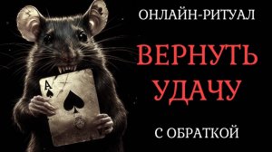 ВЕРНУТЬ УДАЧУ: ЧИСТКА С ОБРАТКОЙ. ОНЛАЙН-РИТУАЛ