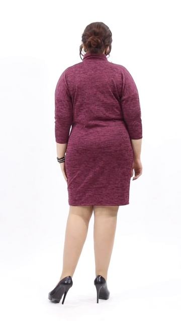 Платье с воротом из мягкого трикотажа смотреть онлайн