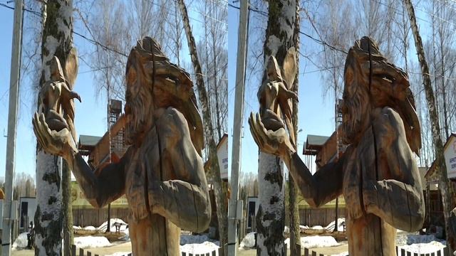 Россия 3D (анаглиф и 2D). Деревянные шедевры. Околица в Томске. смотреть онлайн