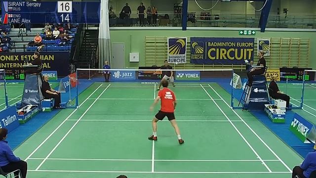 Sergey Sirant vs Alex Lane (MS, R16) - YONEX Estonian Intl. 2019 смотреть онлайн