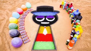 Как сделать Incredibox Sprunki Black с Orbeez, Balloons Soda, гигантской Coca Cola, Fanta против Men