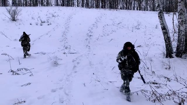 Зима началась ,тренировка в лесу . смотреть онлайн