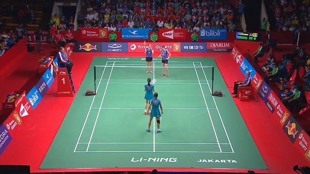 TOTAL BWF World Championships 2015 | Badminton Day 7 F M4-WD | Tian/Zhao vs Ped/Juhl смотреть онлайн