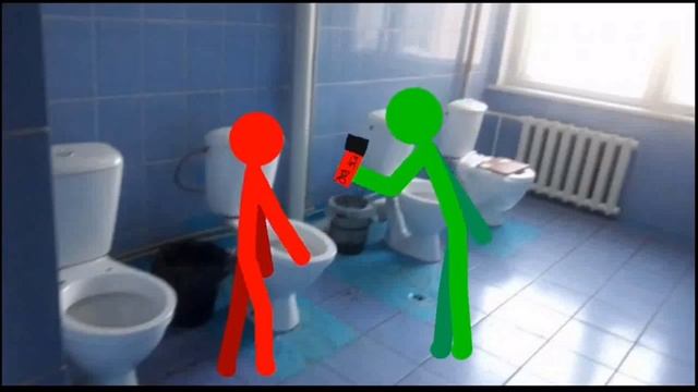 парящие школьники в школьном туалете. Анимация смотреть онлайн