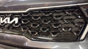 Установка сетки в бампер KIA КИА. Защитная сетка в решетку радиатора, в бампер.