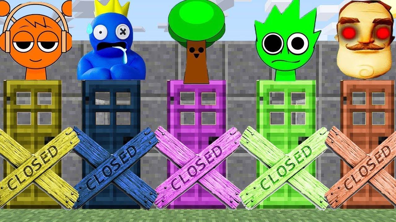 ЧТО СКРЫВАЮТ СПРУНКИ ЗА СЕКРЕТНЫМИ ЗАКРЫТЫМИ ДВЕРЯМИ В МАЙНКРАФТ Майнкрафт Фильм Все Серии смотреть онлайн