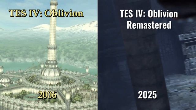 TES IV Oblivion 2006 VS TES IV Oblivion Remastered 2025