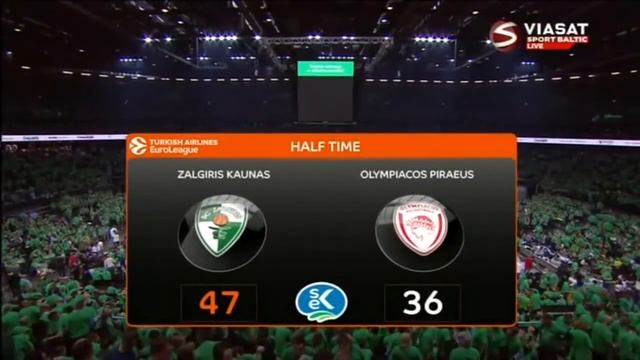 Žalgiris Kaunas - Olympiacos Piraeus  24 Apr 2018 Euroleague Playoffs Game 3