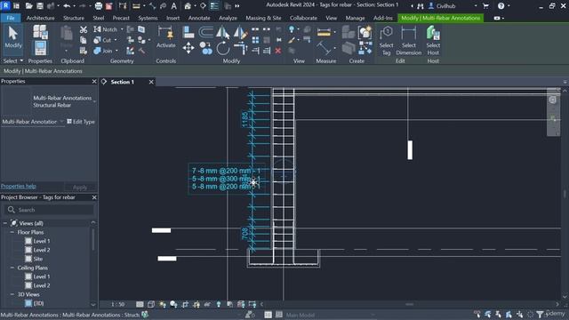 4.4. Multi rebar Annotation смотреть онлайн