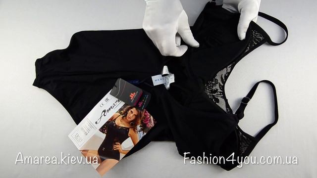 Женский сплошной купальник с вставками Amarea 19101 смотреть онлайн