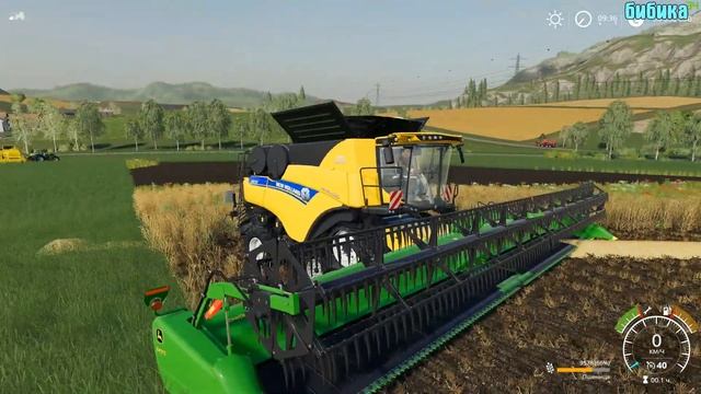 Трактор мультик Farming Simulator.New Holland CR9.80 комбайн мультик для мальчиков,от бибики Tracto
