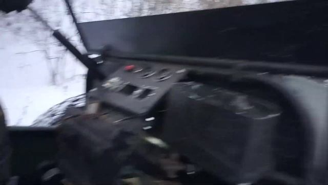 Вездеход Соломономобиль М2, ручей, снег. смотреть онлайн