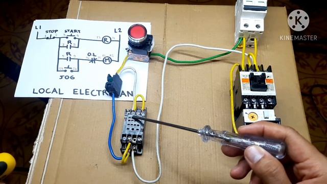 Jog Stop Start control circuit | full voltage starter with Mechanical Relay | Philippines смотреть онлайн