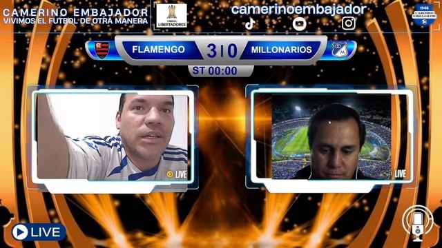 FLAMENGO VS MILLONARIOS FC смотреть онлайн