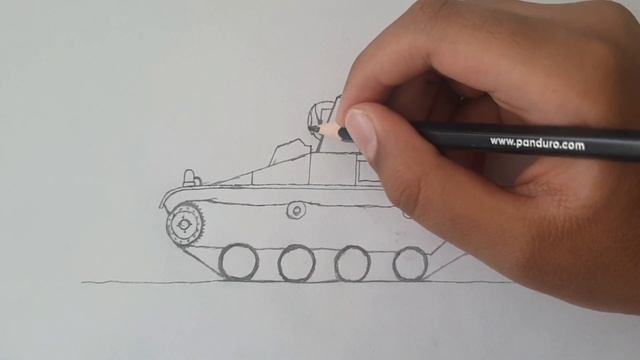 How to draw a Light tank - Vickers T-15 смотреть онлайн