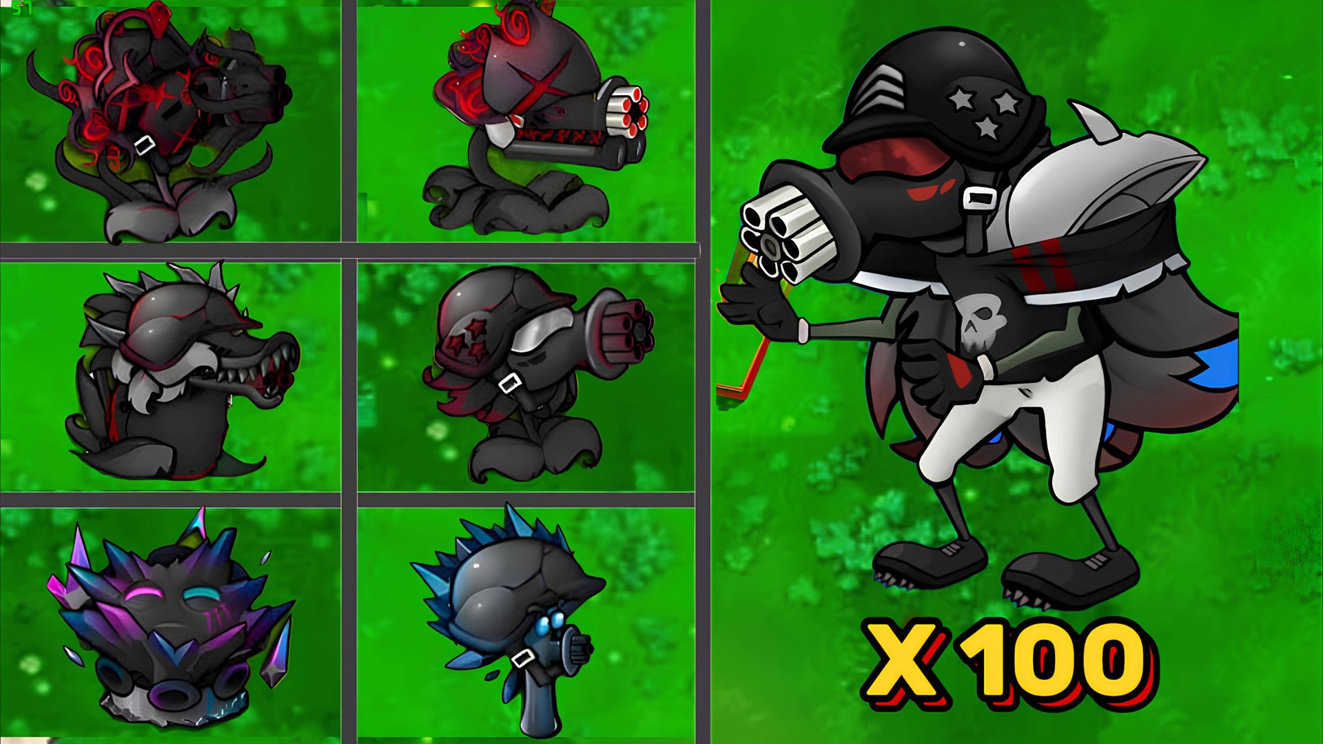 PVZ 1 Fusion 2.4 - Все Императорские Растения Фьюжн VS X 100 Ультимейт Блэк Шутер - Кто Победит? смотреть онлайн