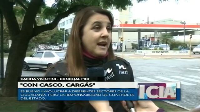 Nota a Carina Visintini - "Con casco cargas" - NexTv смотреть онлайн
