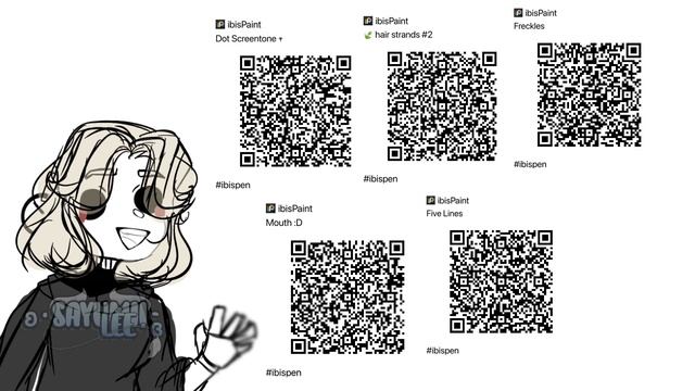 My Ibispaint X Brush Qr Codes!