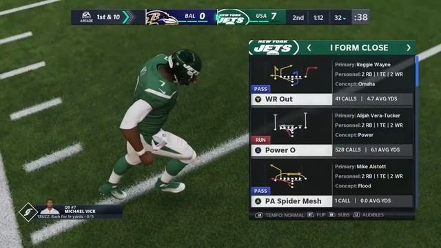Alijah Vera-Tucker halfback gameplay смотреть онлайн