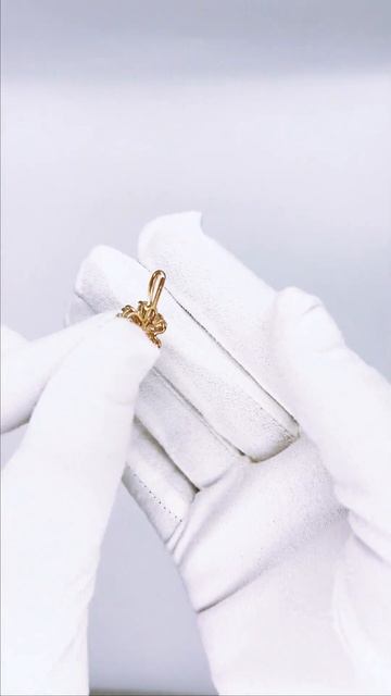 Подвеска "Незабудка" из красного золота 585 пробы с бриллиантом и муассанитами 1501964_0000076175 смотреть онлайн