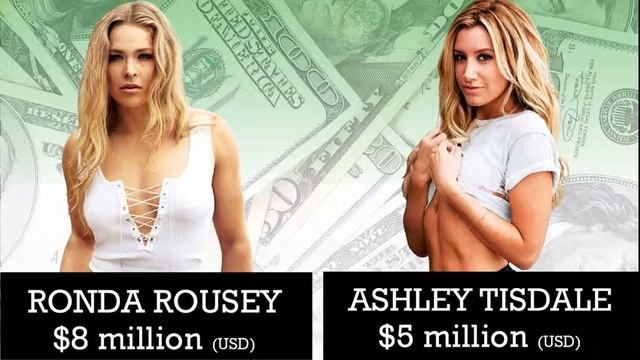 WHO’S RICHER? - Ronda Rousey or Ashley Tisdale? - Net Worth Revealed! смотреть онлайн