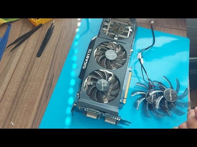 Замена и ремонт кулеров на видеокарте GIGABYTE RTX-370 смотреть онлайн