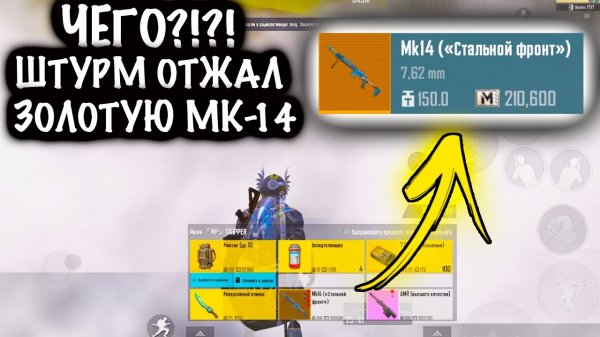 ЧЕГООО?!?! ШТУРМ ОТЖАЛ ЗОЛОТУЮ МК-14! | ШТУРМ СКВАДЫ 7 КАРТА МЕТРО Рояль | Metro PUBG Mobile