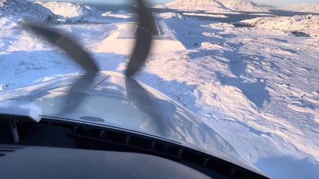 TBM 940 Landing in BGPT Greenland straight from Bangor Maine смотреть онлайн