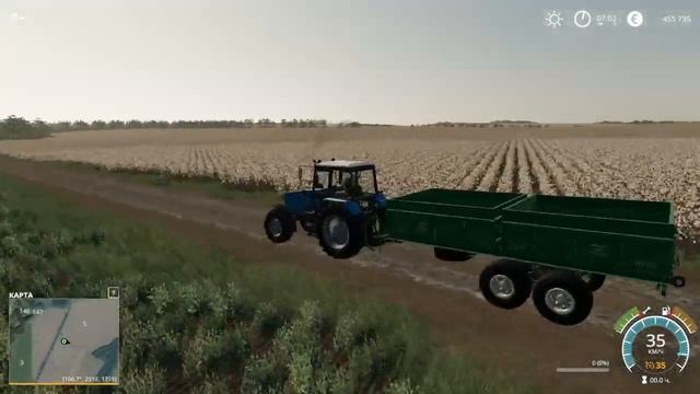 Farming Simulator 2019 Карта Кошмак Мтз 1221 3 Тропик покатушка по карте смотреть онлайн