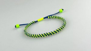 урок  по изготовлению двухцветных браслетов _ Браслет из макраме с базовым узлом _