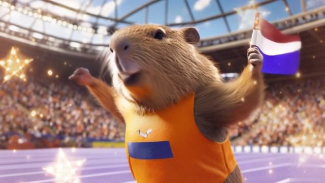 Capybara Music | Het Wilhelmusı | National Anthem Of The Netherlands | Paris Olympic 2024 | смотреть онлайн