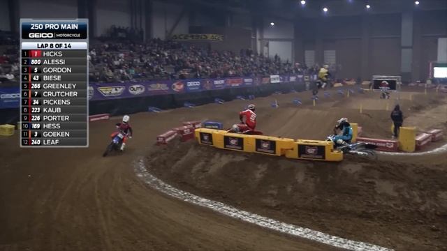 250 Pro Main Kansas City Saturday Night | GT Arena Motocross 2022-2023 Season Replay смотреть онлайн