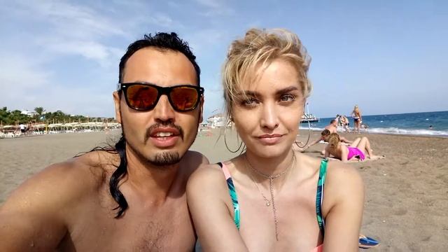 Пляж отеля Дельфин Империал и Гранд Парк. Анталия смотреть онлайн