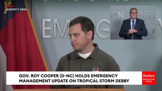 BREAKING NEWS: Gov. Roy Cooper Holds Emergency Management Briefing As Tropical Storm Debby Hits NC смотреть онлайн