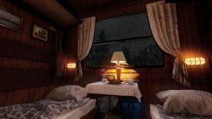 Звуки поезда и дождя | Ночной поезд в дождливую ночь