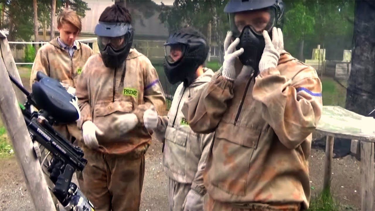 ПЕЙНТБОЛЛ! Супер-развлечение для детей Entertainment for children Paintball for kids смотреть онлайн