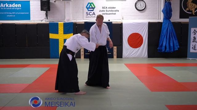 13 Aikido Ai Hanmi Uchikaiten Kotegaeshi, Shishiya sensei Sundsvall, 2023